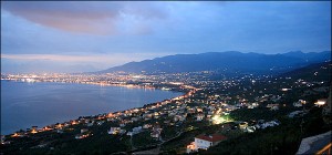 night view of Kalamata