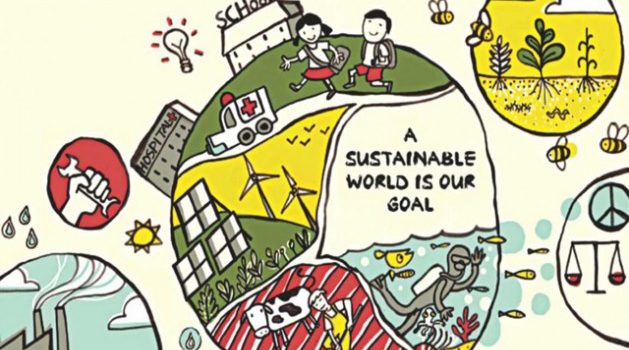 sustainable development cartoon